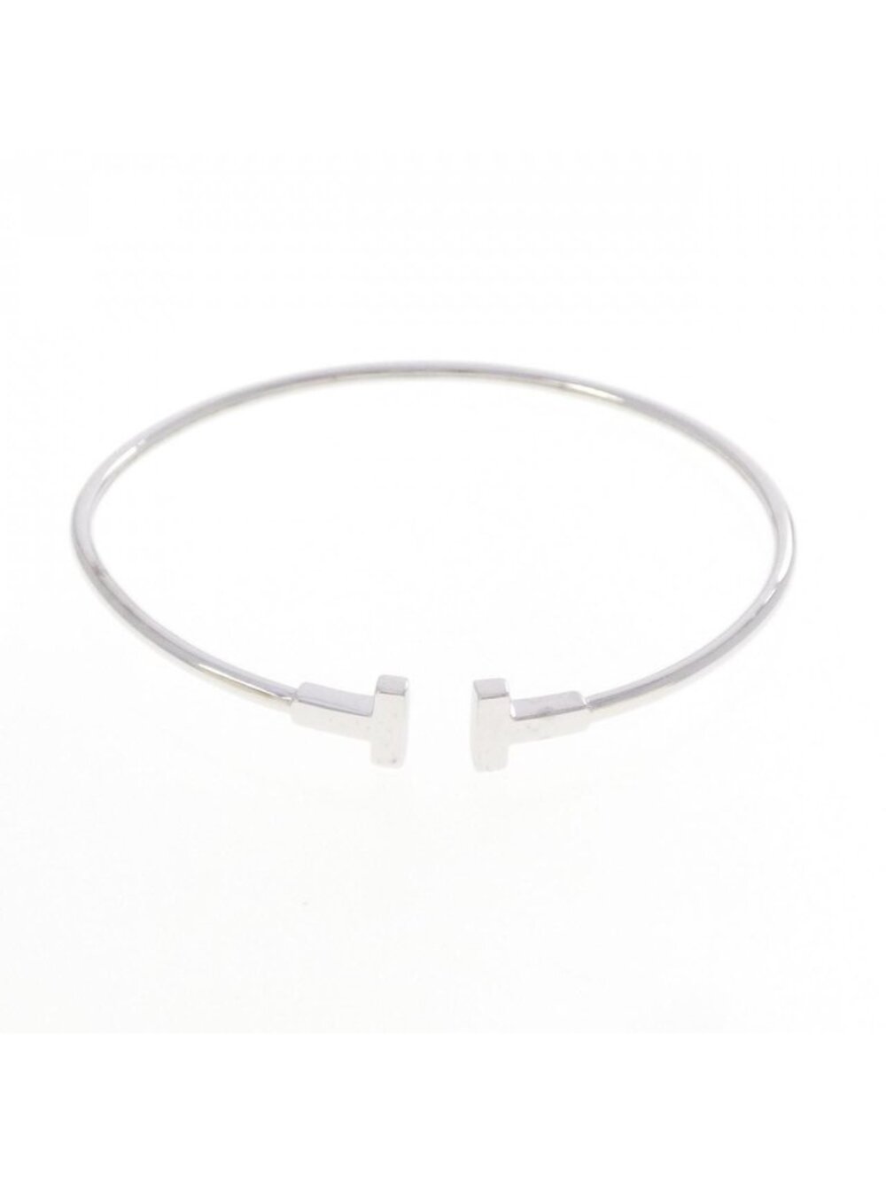 Tiffany & Co T Narrow Wire Bangle Bracelet